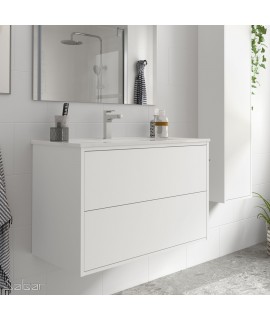 MUEBLE OPTIMUS 800 + LAVABO BLANCO MATE
