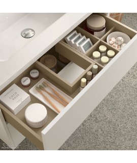 MUEBLE OPTIMUS 800 + LAVABO BLANCO MATE