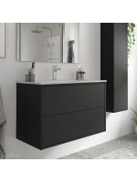 MUEBLE OPTIMUS 800 + LAVABO NEGRO MATE