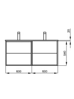 MUEBLE OPTIMUS 1200 + LAVABO NORDICK