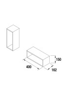 MOD.HUECO 150X400 CARBON TX